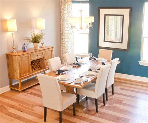 Shop blue dining room chairs in a variety of styles and designs to choose from for every budget. Create a dining room with light hardwood floors and a dark ...