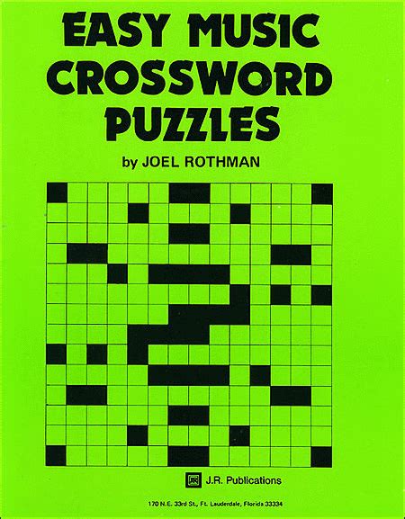 Easy Music Crossword Puzzles Book 1 Sheet Music By Joel Rothman Sheet