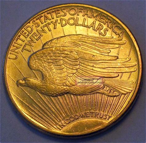 1911d Usa 20 Gold Dollars Coin Saint Gaudens Unc Luster