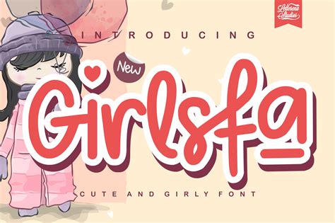 Girlsfa Cute And Girly Monoline Font Free Fonts Script