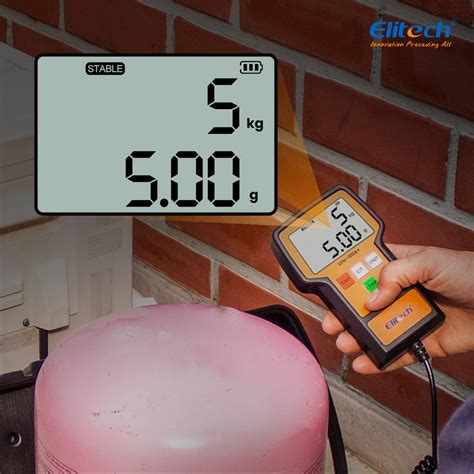 Elitech Digital Hvac Refrigerant Charging Scale Lmc 100a Thin Compact