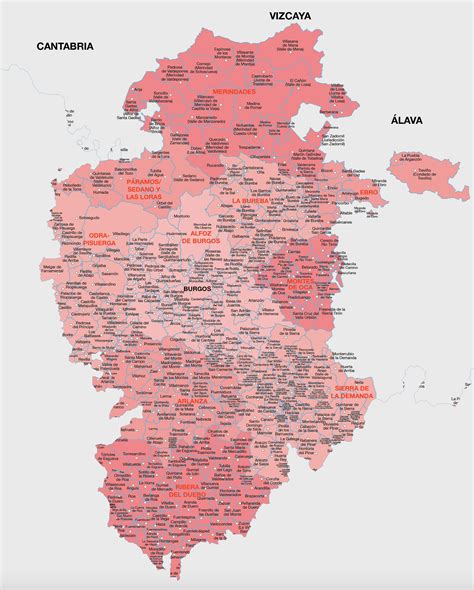 Fertilizante Derivar Decorar Mapa De Burgos Con Todos Sus Pueblos