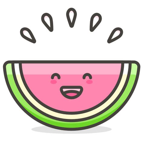 Semangka Lucu Makanan Ikon Gratis Dari Another Emoji Icon Set