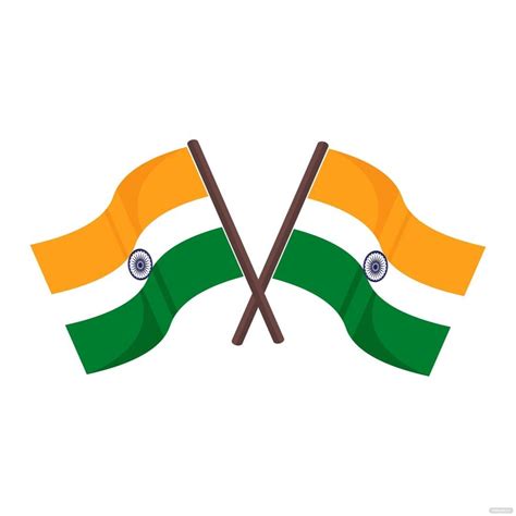 Indian Flag Outline Vector In Illustrator SVG EPS PNG