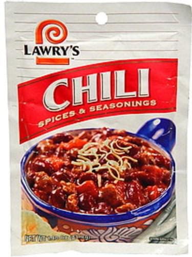 Lawrys Chili 148 Oz Seasoning Mix 24 Pkg Nutrition Information Innit