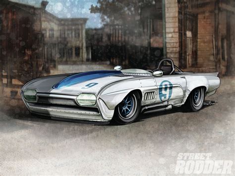 Annette funicello with her custom painted purple 1957 thunderbird, around 1963. Ford Thunderbird Race Car Concept | Concept cars ...