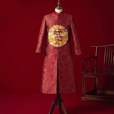 Винтаж Свободные Cheongsam традиционное китайское свадебное платье красный атлас Qipao Вышивка