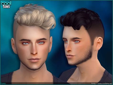 Sims 4 Hairs ~ The Sims Resource Anto Darko Hairstyle