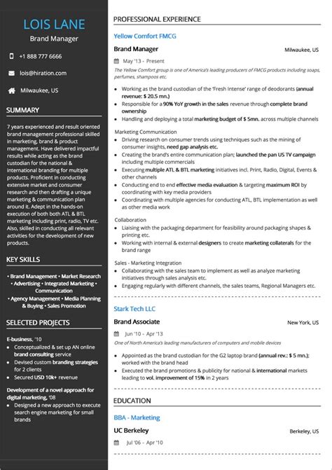 While it's clear that the person does not have experience as a restaurant manager, the skill summary shows how his skills would make him a great candidate. Work Experience One Year Experience Resume The 2 Secrets About Work Experience One Year ...