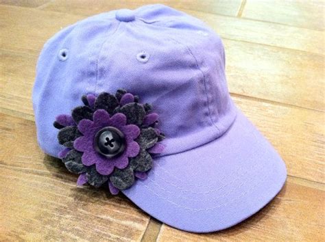 Infant Toddler Adjustable Light Purple Baseball Cap With Felt Etsy