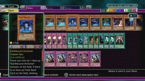 Yugioh 5ds Decade Duels Plus Deck Recipe 1 Earthbound Immortals Youtube
