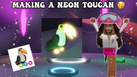 Making My Neon Toucan In Adopt Me So Cute 🥺💕 Youtube