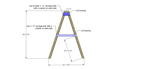 Free Diy Furniture Plans How To Build A Swing A Frame The Design Confidential Swing Set Diy