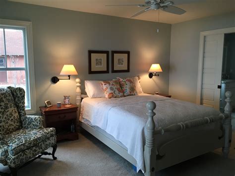 Benjamin Moore Quiet Moments With Bm Revere Pewter Painted Bed Revere
