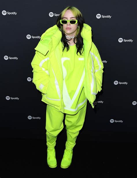 Billie Eilish S Slime Green Valentino Look And Gucci Sunglasses Are A