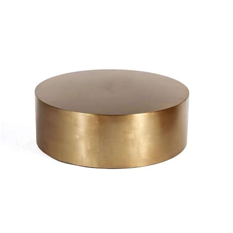 Maybe you would like to learn more about one of these? Modern Reproduction Brass Drum Coffee Table - Round ...