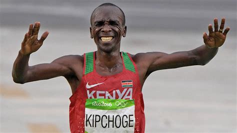 With a subtle but unmatchable surge in mile 19, eliud kipchoge of kenya broke the pack and ran solo the rest of the way to repeat as olympic . Eliud Kipchoge becomes first athlete to run marathon in ...