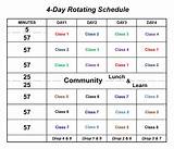 Rotating Schedule Template Pictures