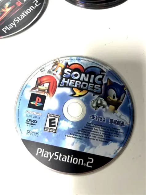 Sonic Heroes Greatest Hits Sony Playstation 2 Ps2 Game Disc Tested