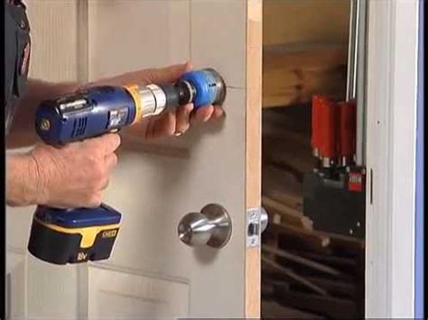 That secures the door lock. How To Install A Door Lock - DIY At Bunnings - YouTube