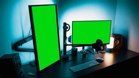 Free Green Screen Computer । Computer Lab Green Screen। Green Screen