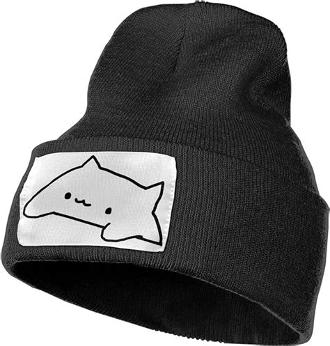 Yosyo Cute Bongo Cat Warm Knitted Woolen Cap Lazy Hat