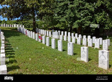 Graves Of Confederate Soldiers That Died At Gettysburg Buried At