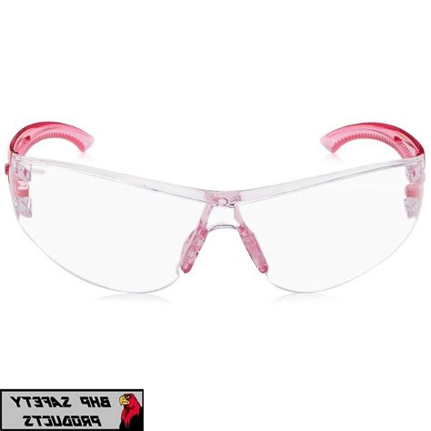 Radians Optima Safety Glasses Pink Temples Clear Hard
