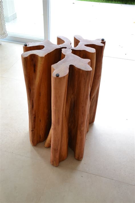 Base De Mesa Tronco De Arvore