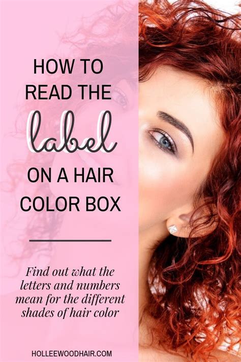 Hair Color Chart Numbers And Letters