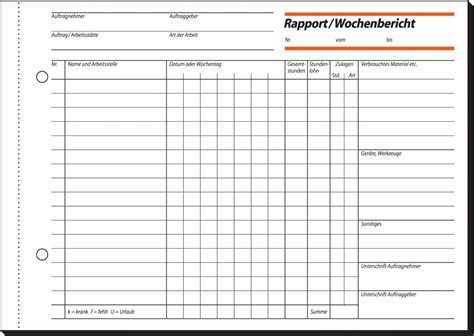 Rapportzettel vorlage pdf cool grundlagen andreas jahnke stundennachweis minijob, bildgröße ist x geschrieben von amber burns. sigel Formularbuch `Rapport/Wochenbericht`, A5 quer | Falambi