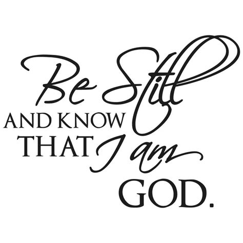 Be Still And Know That I Am God Wall Artit