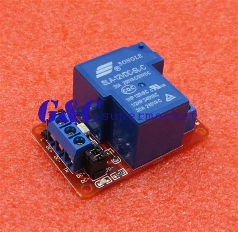 30a 12v 1 Channel Relay Module Board With Optocoupler Hl Level Triger
