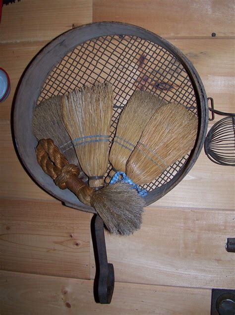 Sheepscot River Primitives Old Sifter With A Collection Of My Old