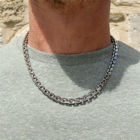 Mens Strong Titanium Necklace By David Louis Design