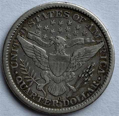 1897 United States Of America Silver Quarter Dollar M J Hughes Coins