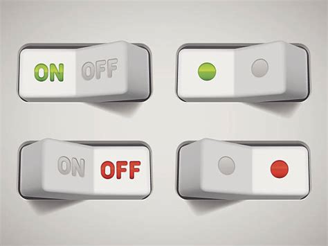 On Off Switch Clip Art Illustrations Royalty Free Vector Graphics