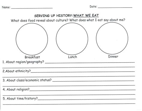 The worksheets are offered in developmentally appropriate versions for kids of different ages. 12 2Nd Grade Culture Food Worksheet - - Check more at https://printable-sheets.com… (With images ...