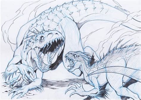 Indominus Rex Vs Indoraptor By Chaosartstudio On Deviantart Arte De