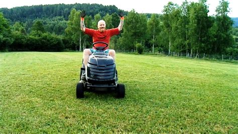 Crazy Alpina Tractor Lawn Mowing Youtube