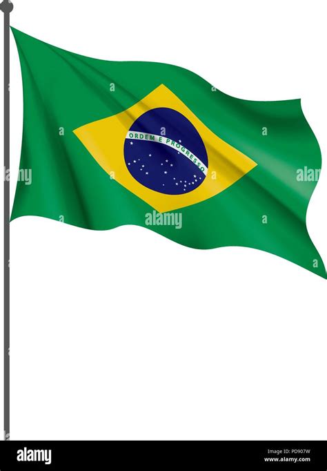 La Bandera De Brasil Ilustración Vectorial Imagen Vector De Stock Alamy