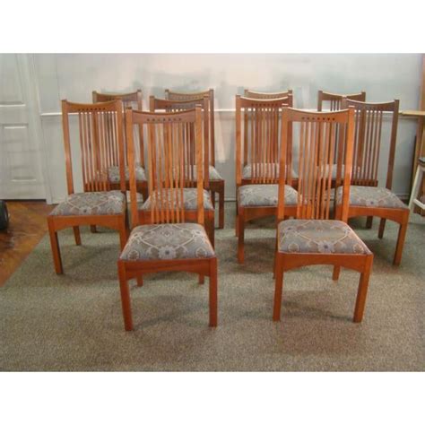 Chair design arts and crafts. Stickley Mission Arts and Crafts Style Solid Cherry Dining ...