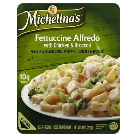 Michelinas Fettuccine Alfredo With Chicken And Broccoli Frozen Entree 8