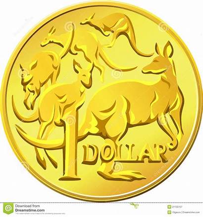 Dollar Australian Money Coin Kangaro Soldi Australiano