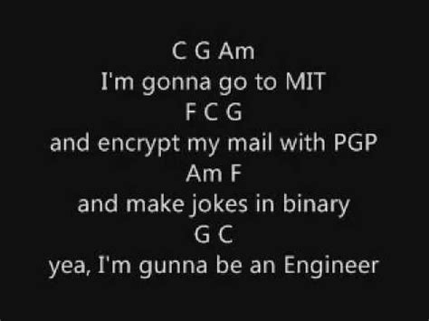 The Engineer Song With Lyrics And Chords ORIGINAL SONG YouTube
