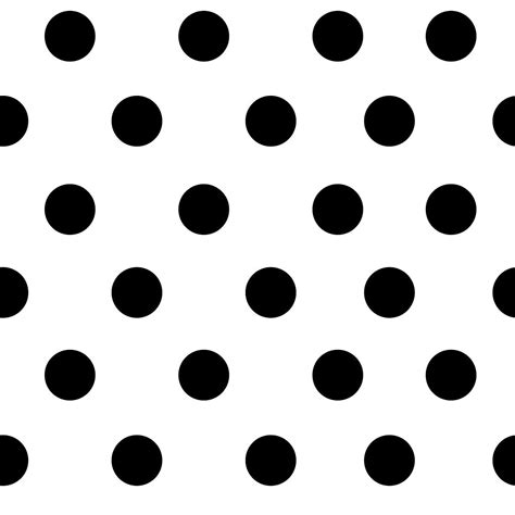 Black And White Seamless Polka Dot Pattern Vector Free Image By Filmful Polka
