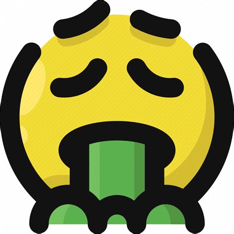 Emoji Emoticon Feelings Sick Smileys Virus Vomit Icon Download