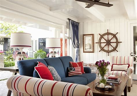 Red, white, and blue is a tricky color combination to pull off in home decor. Decorating with Red, White, and Blue - Town & Country Living
