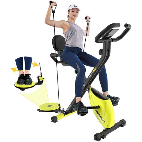 Pooboo 3in1 Foldable Exercise Bike Indoor Cycling Bike Magnetic