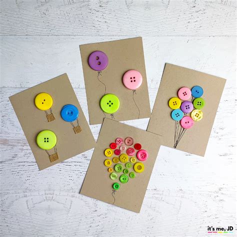 Button Cards Make Your Own Handmade Birthday Card Ideas Inspiration